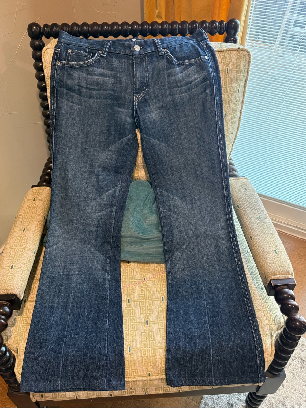 7 For All Mankind Women's Dark Blue A Pocket Jeans